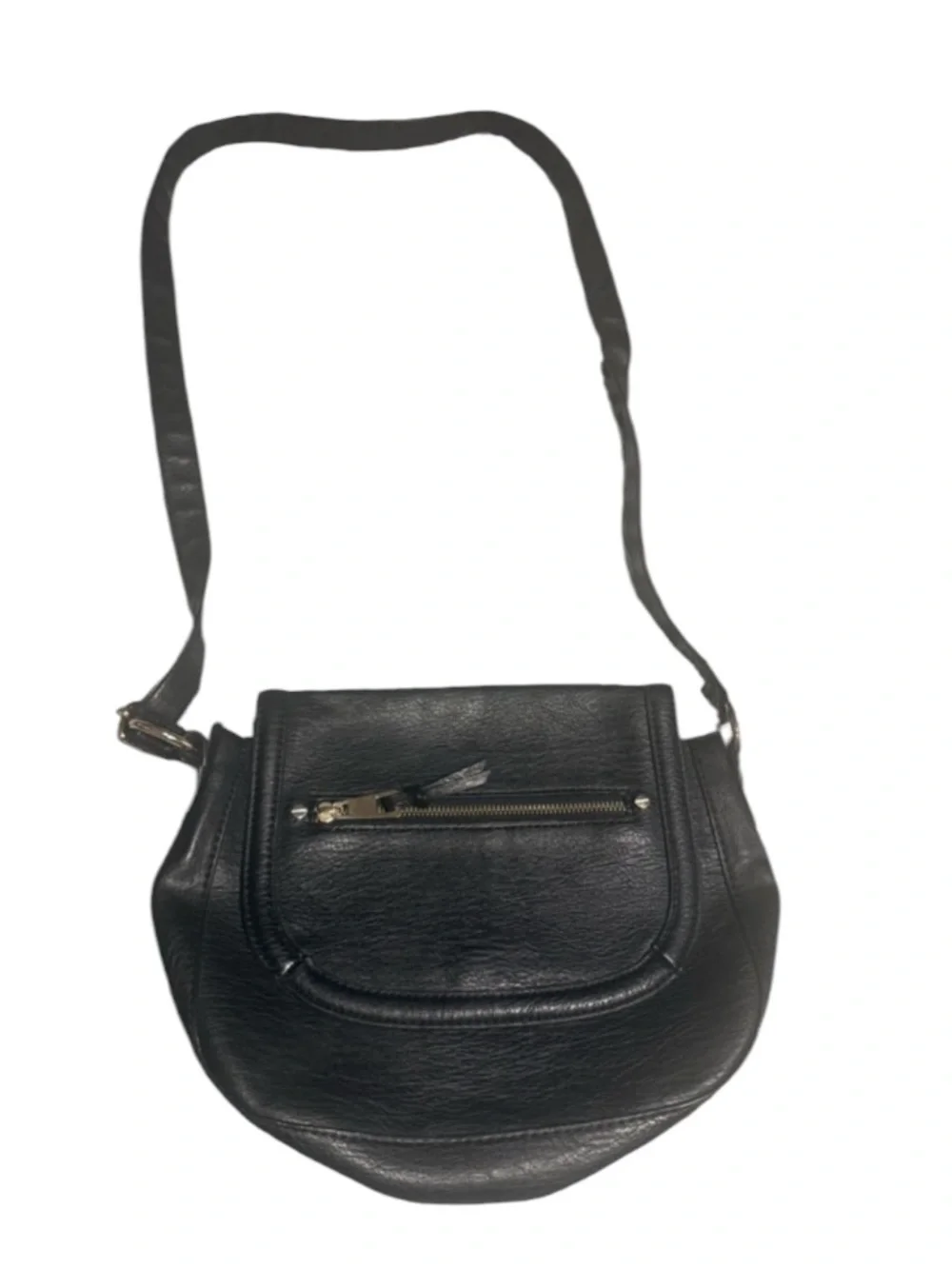 A+ Black Leather Shoulder Bag in good condition #170tt